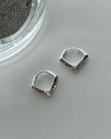 1 Pair Simple Style Rhombus Plating Sterling Silver Earrings main image 1