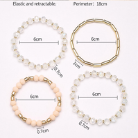 Simple Style Round Glass Women's Bracelets main image 3