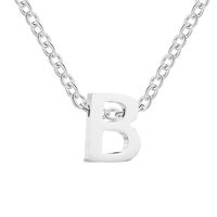 Fashion Letter Stainless Steel Titanium Steel Plating Necklace sku image 2