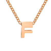 Fashion Letter Stainless Steel Titanium Steel Plating Necklace sku image 89