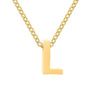 Fashion Letter Stainless Steel Titanium Steel Plating Necklace sku image 100