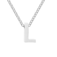 Fashion Letter Stainless Steel Titanium Steel Plating Necklace sku image 12