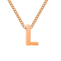Fashion Letter Stainless Steel Titanium Steel Plating Necklace sku image 101