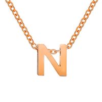 Fashion Letter Stainless Steel Titanium Steel Plating Necklace sku image 105