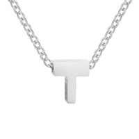 Fashion Letter Stainless Steel Titanium Steel Plating Necklace sku image 19