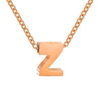 Fashion Letter Stainless Steel Titanium Steel Plating Necklace sku image 129