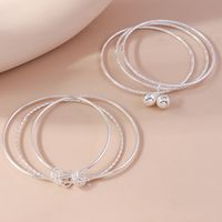 Shiny Solid Color Zinc Alloy Women's Bangle main image 11