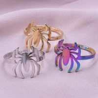 Gothic Cool Style Spider Stainless Steel Unisex Open Rings main image 1