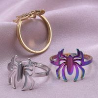 Gothic Cool Style Spider Stainless Steel Unisex Open Rings main image 3
