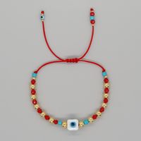 Bohemian Devil's Eye Artificial Crystal Beaded Women's Bracelets sku image 2