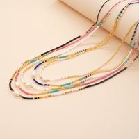 Simple Style Round Pearl Seed Bead Beaded Chain Women's Necklace main image 1