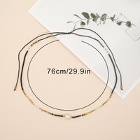 Simple Style Round Pearl Seed Bead Beaded Chain Women's Necklace main image 2