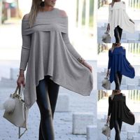 Women's T-shirt Long Sleeve T-shirts Casual Solid Color main image 6
