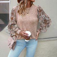 Women's Blouse Long Sleeve Blouses Printing Casual Vintage Style Flower main image 5