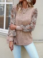 Women's Blouse Long Sleeve Blouses Printing Casual Vintage Style Flower main image 4