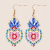 Wholesale Jewelry Ethnic Style Flower Seed Bead Drop Earrings main image 2