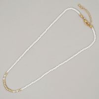 Bohemian Solid Color Artificial Crystal Beaded Knitting Women's Necklace sku image 4