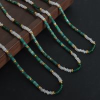 Elegant Luxurious Multicolor Natural Stone Beaded Plating 18k Gold Plated Necklace main image 5