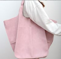 Women's Large Summer Pu Leather Solid Color Vintage Style Square Open Tote Bag sku image 8