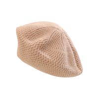 Children Unisex Cute Sweet Solid Color Knitted Beret Hat main image 10