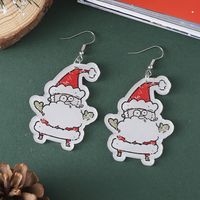 Wholesale Jewelry Vintage Style Santa Claus Arylic Drop Earrings main image 6