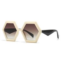 Streetwear Solid Color Pc Polygon Full Frame Glasses sku image 5