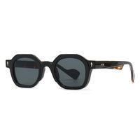 Retro Solid Color Pc Round Frame Full Frame Glasses sku image 4