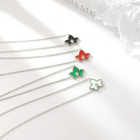 Simple Style Star Stainless Steel Plating Inlay Acrylic Shell Gold Plated Pendant Necklace main image 3