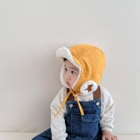 Children Unisex Cute Solid Color Beanie Hat main image 9