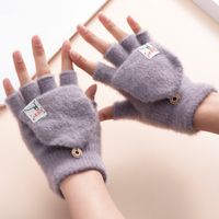 Unisex Sweet Solid Color Gloves 1 Pair main image 5