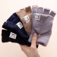 Unisex Sweet Solid Color Gloves 1 Pair main image 3
