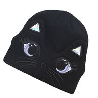 Unisex Basic Solid Color Embroidery Eaveless Wool Cap sku image 1