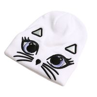 Unisex Basic Solid Color Embroidery Eaveless Wool Cap main image 4