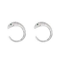 1 Pair Classic Style Snake Plating Inlay Copper Zircon White Gold Plated Gold Plated Ear Cuffs sku image 14