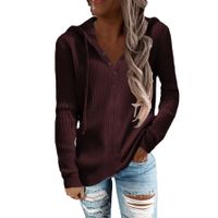 Women's Hoodie Long Sleeve Hoodies & Sweatshirts Casual Solid Color main image 4