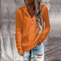 Women's Hoodie Long Sleeve Hoodies & Sweatshirts Casual Solid Color main image 2