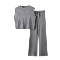 Daily Women's Casual Solid Color Rayon Pants Sets Pants Sets main image 3
