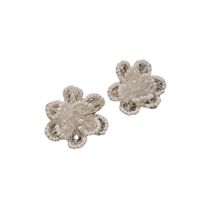 1 Pair Sweet Flower Plating Copper 14k Gold Plated Ear Studs main image 4