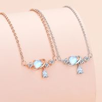 Sweet Planet Copper Plating Inlay Zircon Necklace main image 1