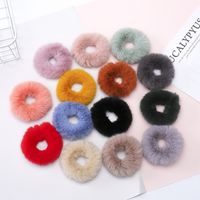Simple Style Solid Color Mink Hair Hair Tie main image 3
