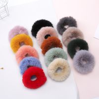Simple Style Solid Color Mink Hair Hair Tie main image 5