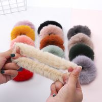Simple Style Solid Color Mink Hair Hair Tie main image 6