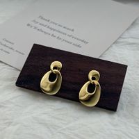1 Pair Simple Style Classic Style Solid Color Patchwork Sterling Silver Drop Earrings sku image 2