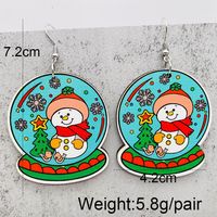 Wholesale Jewelry Cartoon Style Cartoon Character Wood Drop Earrings sku image 8