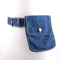 Women's Streetwear Solid Color Alloy Denim Waist Bags main image 2