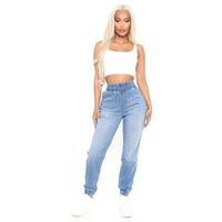 Women's Daily Classic Style Streetwear Solid Color Full Length Washed Jeans main image 6