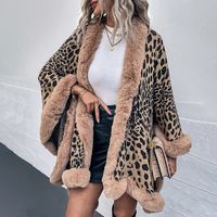 Women's Streetwear Leopard Placket Woolen Coat main image 3