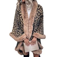 Women's Streetwear Leopard Placket Woolen Coat main image 5