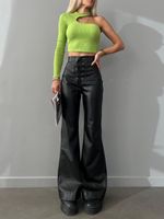 Women's Party Street Sexy Solid Color Full Length Casual Pants sku image 13