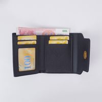 Women's Solid Color Pu Leather Lock Clasp Wallets main image 2